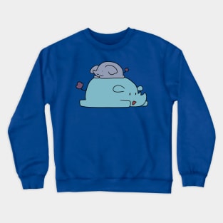 Little Rhino and Elephant Crewneck Sweatshirt